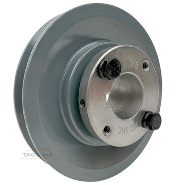 AK49H W/ 1-1/8" Bore H Bushing 4.75" Single Groove Pulley A Section V Belt 4L