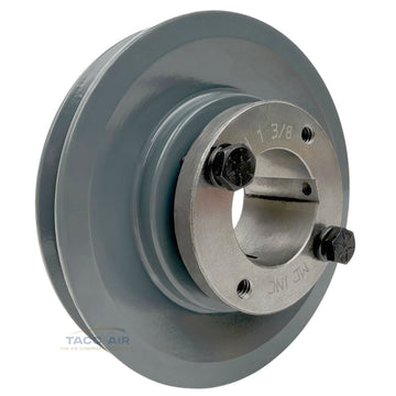 AK49H W/ 1-3/8" Bore H Bushing 4.75" Single Groove Pulley A Section V Belt 4L