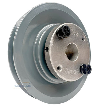 AK49H W/ 3/4" Bore H Bushing 4.75" Single Groove Pulley A Section V Belt 4L