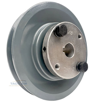 AK51H W/ 5/8" Bore H Bushing 5" Single Groove Pulley A Section V Belt 4L