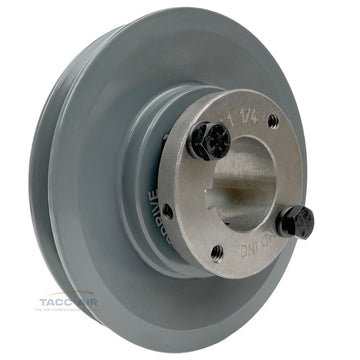 AK51H W/ 1-1/4" Bore H Bushing 5" Single Groove Pulley A Section V Belt 4L