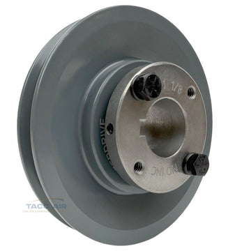 AK51H W/ 1-1/8" Bore H Bushing 5" Single Groove Pulley A Section V Belt 4L