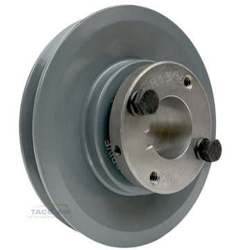 AK51H W/ 1-3/16" Bore H Bushing 5" Single Groove Pulley A Section V Belt 4L