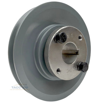 AK51H W/ 1" Bore H Bushing 5" Single Groove Pulley A Section V Belt 4L