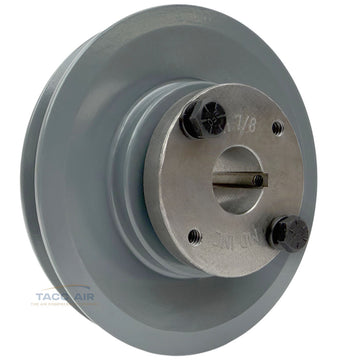 AK51H W/ 7/8" Bore H Bushing 5" Single Groove Pulley A Section V Belt 4L