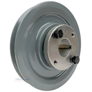 AK54H W/ 1" Bore H Bushing 5.25" Single Groove Pulley A Section V Belt 4L