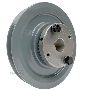 AK54H W/ 3/4" Bore H Bushing 5.25" Single Groove Pulley A Section V Belt 4L