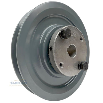 AK54H W/ 5/8" Bore H Bushing 5.25" Single Groove Pulley A Section V Belt 4L