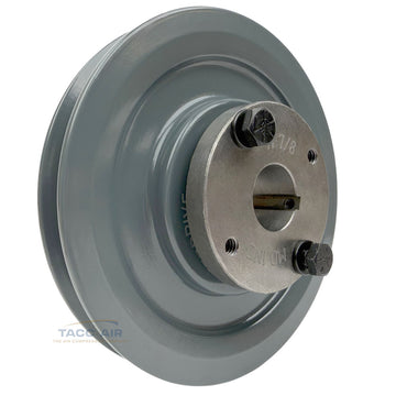 AK54H W/ 7/8" Bore H Bushing 5.25" Single Groove Pulley A Section V Belt 4L