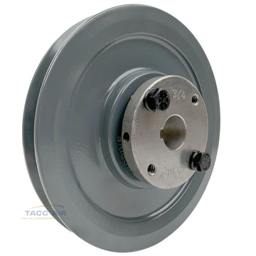 AK59H W/ 3/4" Bore H Bushing 5.75" Single Groove Pulley A Section V Belt 4L