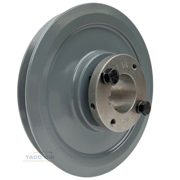 AK61H W/ 1-1/4" Bore H Bushing 6" Single Groove Pulley A Section V Belt 4L
