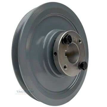 AK61H W/ 1-1/8" Bore H Bushing 6" Single Groove Pulley A Section V Belt 4L