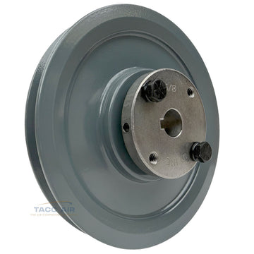 AK61H W/ 5/8" Bore H Bushing 6" Single Groove Pulley A Section V Belt 4L