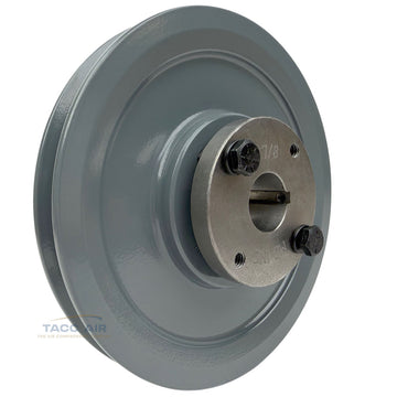AK61H W/ 7/8" Bore H Bushing 6" Single Groove Pulley A Section V Belt 4L