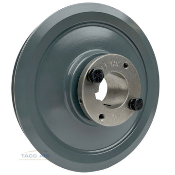 AK64H W/ 1-1/4" Bore H Bushing 6.25" Single Groove Pulley A Section V Belt 4L