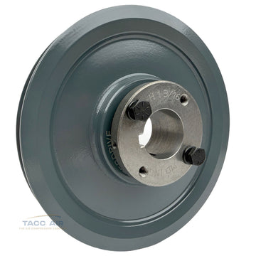 AK64H W/ 1-3/16" Bore H Bushing 6.25" Single Groove Pulley A Section V Belt 4L