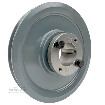AK64H W/ 1-3/8" Bore H Bushing 6.25" Single Groove Pulley A Section V Belt 4L