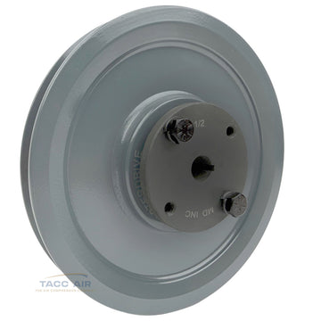 AK64H W/ 1/2" Bore H Bushing 6.25" Single Groove Pulley A Section V Belt 4L