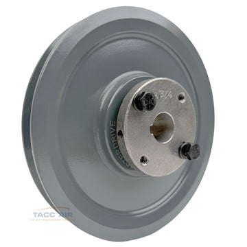 AK64H W/ 3/4" Bore H Bushing 6.25" Single Groove Pulley A Section V Belt 4L