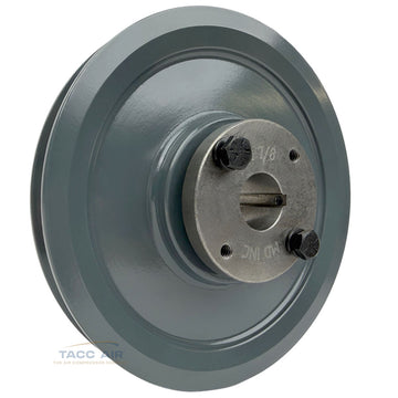 AK64H W/ 7/8" Bore H Bushing 6.25" Single Groove Pulley A Section V Belt 4L