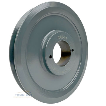 AK64H Cast Iron 6.25" Single Groove Pulley A Section V Belt 4L For H Bushing