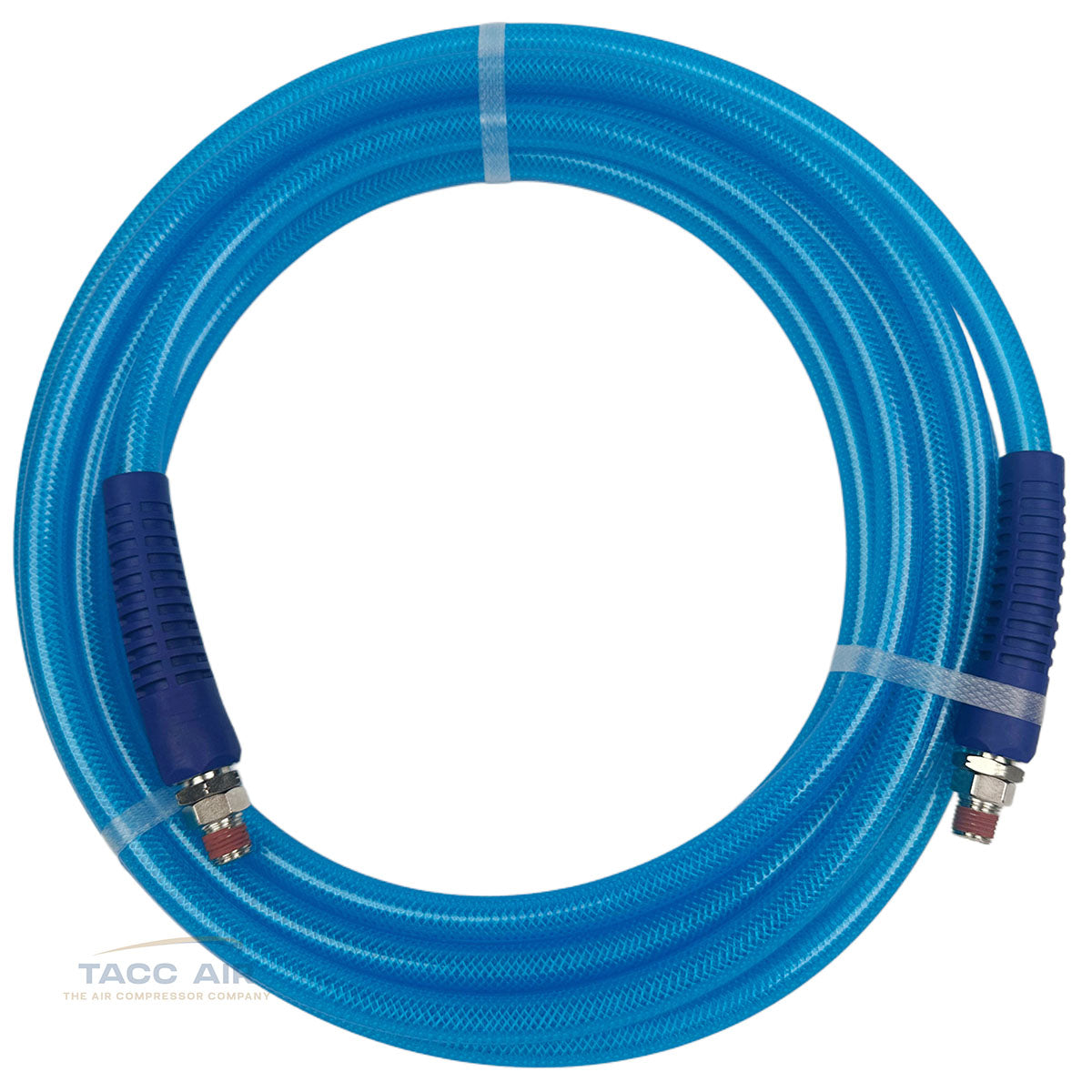 25' x 3/8" Polyurethane Air Hose Lightweight Flexible Kink-Resistant 1/4" NPT Fittings