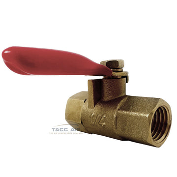 1/4" Female X Female NPT Ball Valve Shut Off Water Moisture Air Tank Drain Brass