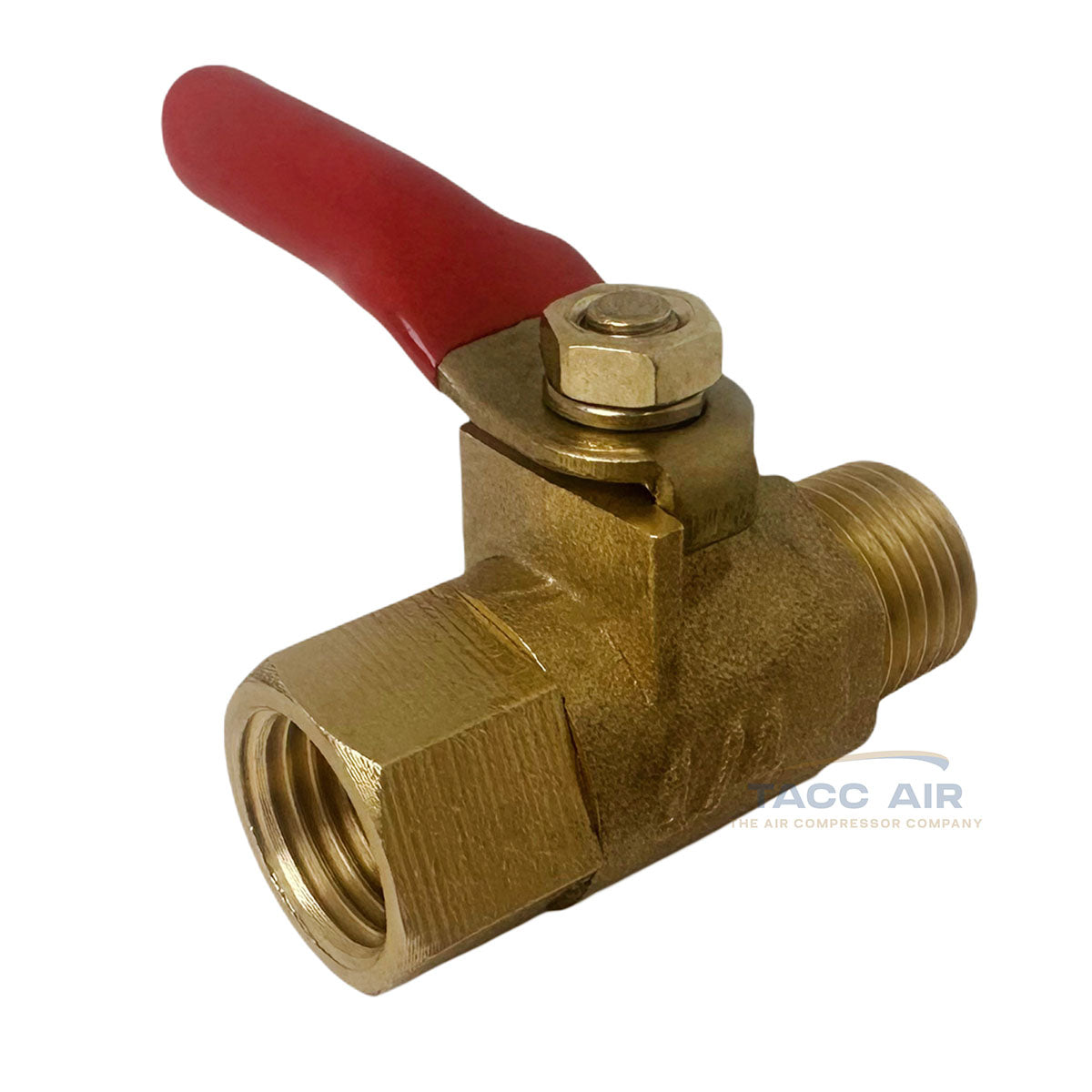 1/4" Female X 1/4" Male NPT Ball Valve Shut Off Water Moisture Air Tank Drain Brass