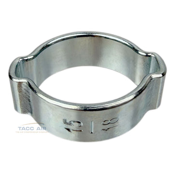 5/8" Two Ear Crimp Hose Clamp 15/18 Oetiker Style Zinc Steel For Air / Fluid Line