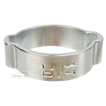 3/4" Two Ear Crimp Hose Clamp 17/20 Oetiker Style Zinc Steel Air Fluid Fuel Line