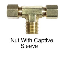 CS72C – 1/4" X 1/8" CS Compression X Male Branch Tee