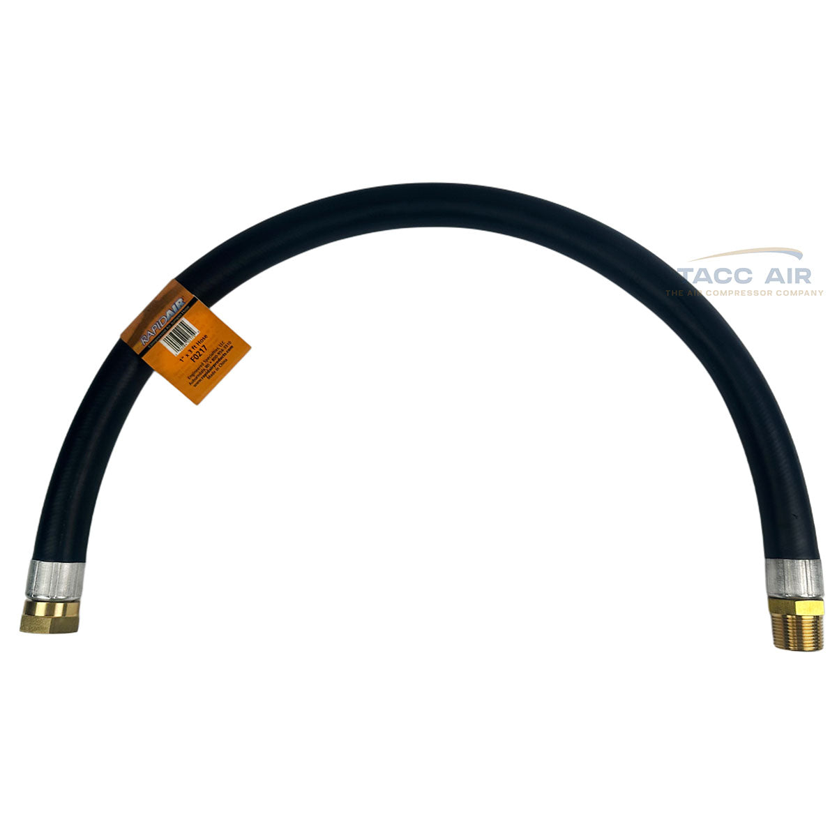 F0217 RapidAir 1" NPT Male X 1" Female  3' FT Air Hose Jumper Whip 36"
