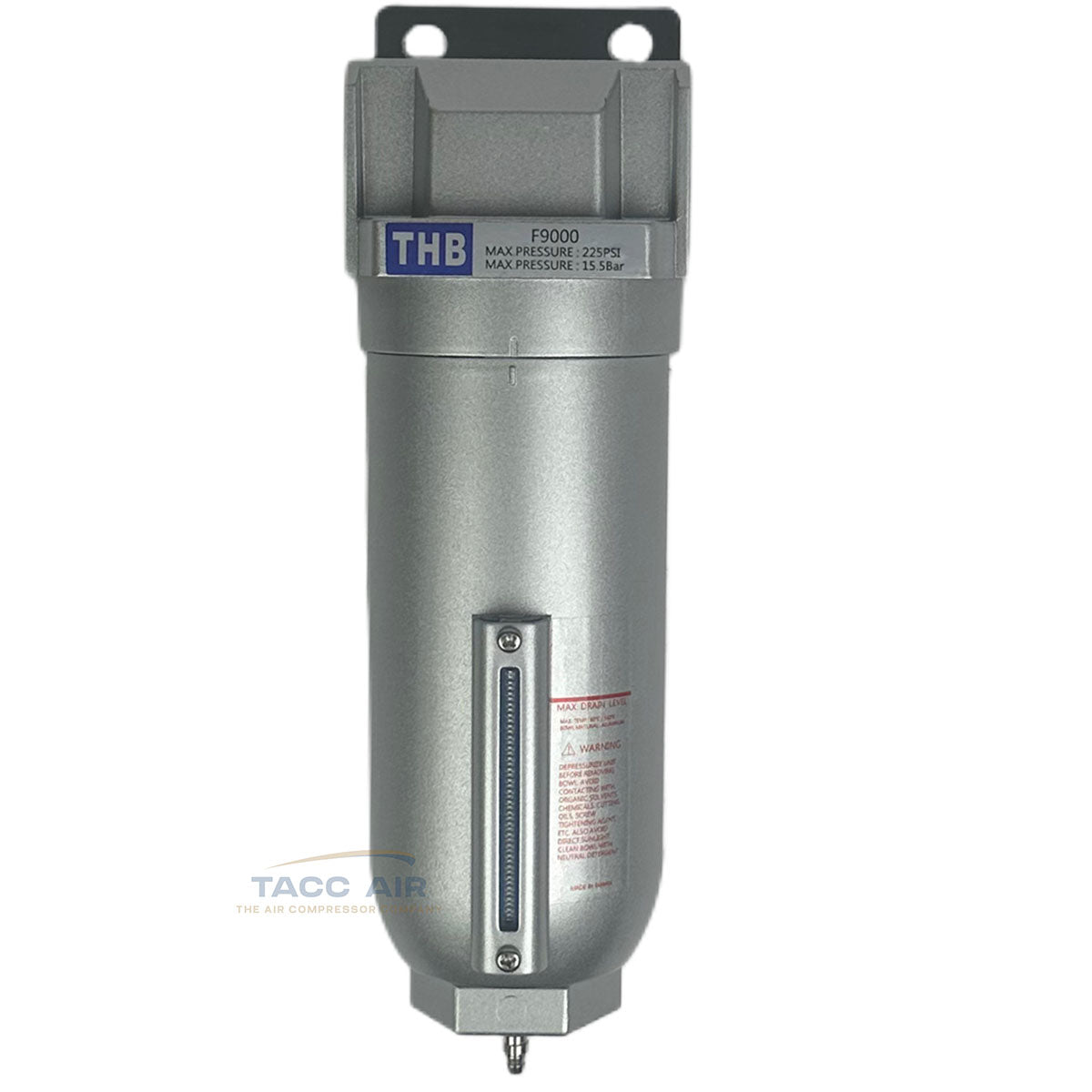 3/4" High Flow In line Compressed Air Moisture Particulate Filter Separator Trap