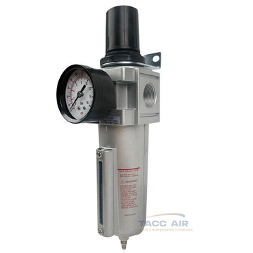 1/2" Compressed Air In Line Compressor Filter & Regulator Combo Piggyback System