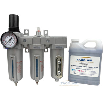1/2" NPT Air Compressor Regulator Filter Dryer Coalescing Desiccant System