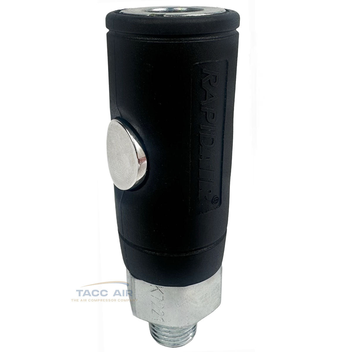 K7221 RapidAir 1/4" Male Automotive / Industrial Style Safety Coupler Push Button