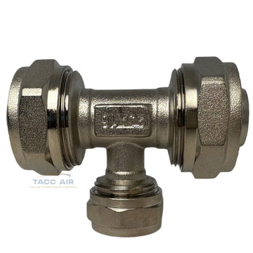 M8014 RapidAir Maxline 3/4" x 1/2" Tubing System Reducing Tee Fitting Drop