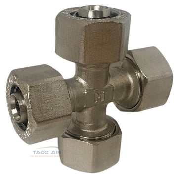 M8041 RapidAir 1/2" Maxline Equal Cross Fitting Compressed Air Splitter
