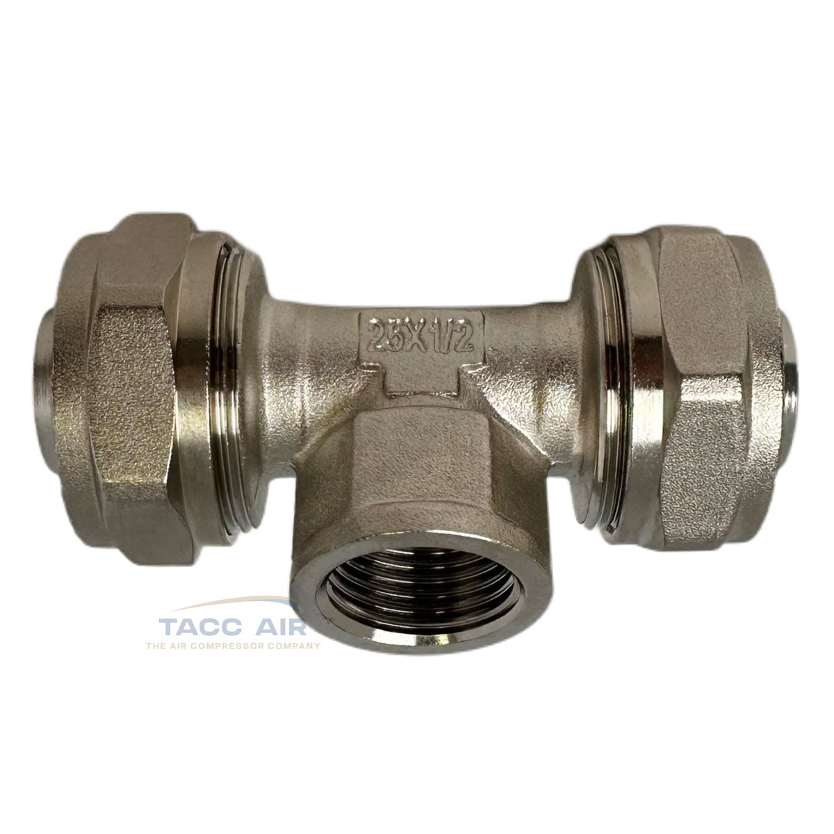 M8078 RapidAir Maxline 3/4" Tubing x 1/2" Female NPT Reducing Tee Fitting