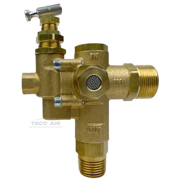 3/4" Compression x 1/2" NPT Gas Air Compressor Pilot Unloader Check Valve 95-125 PSI