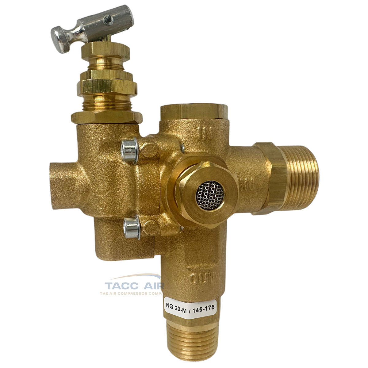 3/4" Compression x 1/2" NPT Gas Air Compressor Pilot Unloader Check Valve 145-175 PSI