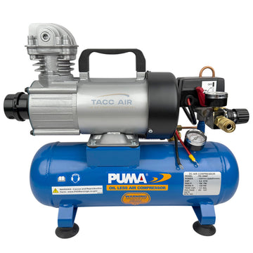 PD-1006F Puma 1 HP 1.5 Gallon Oil-Less Portable Air Compressor 12 Volt DC