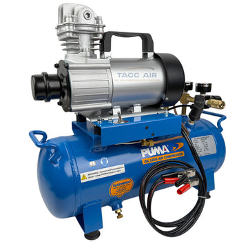 Puma PD-1012AB 3/4 HP 12 Volt DC Oilless Air Compressor W/ 3 Gallon Aluminum Tank