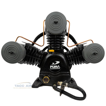 PUK-65 Puma 5 HP Single Stage 3-Cylinder 22 SCFM Air Compressor Pump