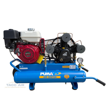 Puma 8 HP Gas Wheelbarrow Air Compressor Single Stage Electric Start