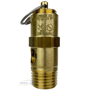 1/4" NPT 150 PSI Air Compressor Safety Relief Valve Tank Pop Off Brass Male