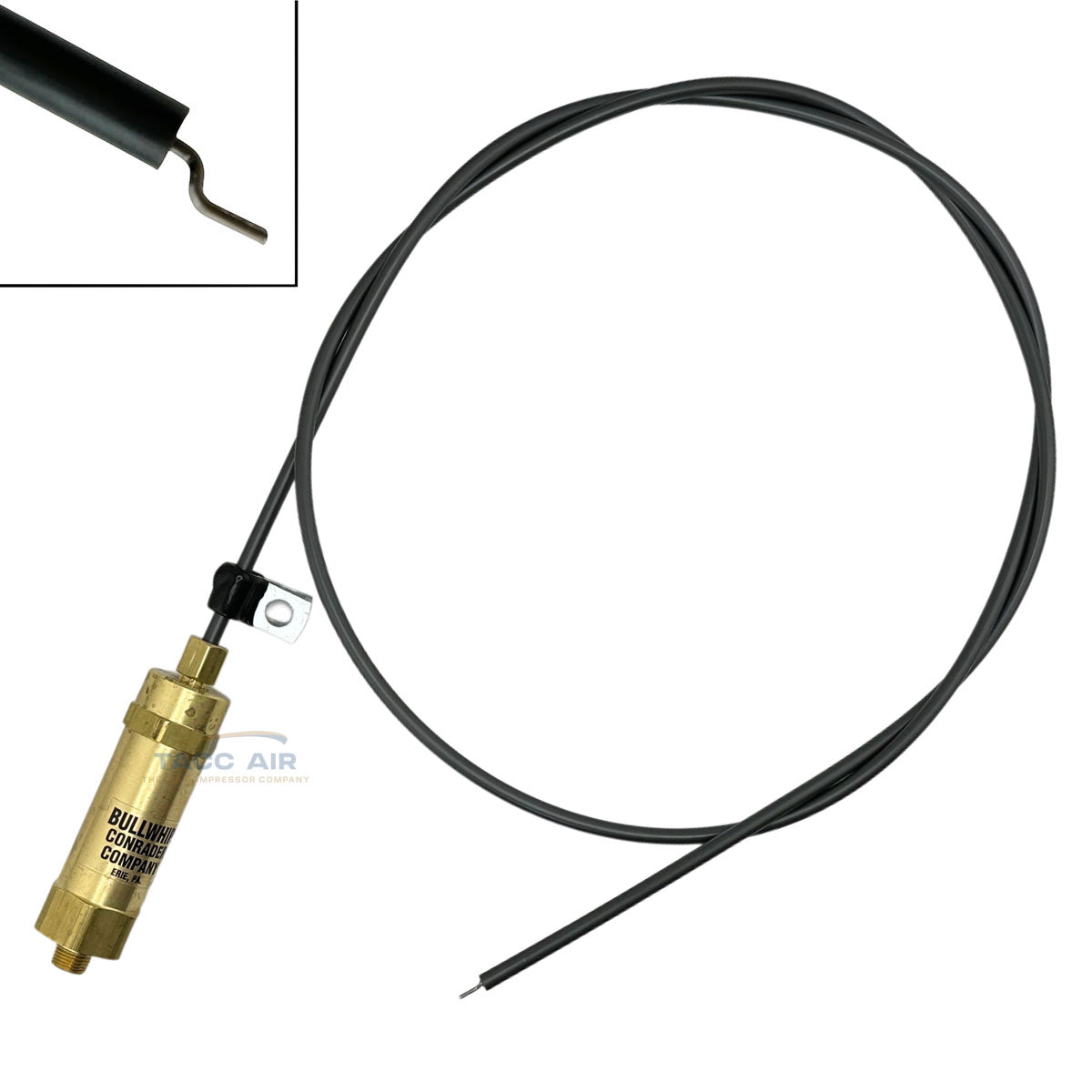 Large Throttle Control Cable For Gas Air Compressor 36" Bullwhip Valve 8hp+