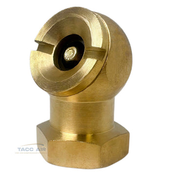 Standard Ball Foot Air Tire Chuck Inflator 1/4" Female NPT Closed Flow Brass