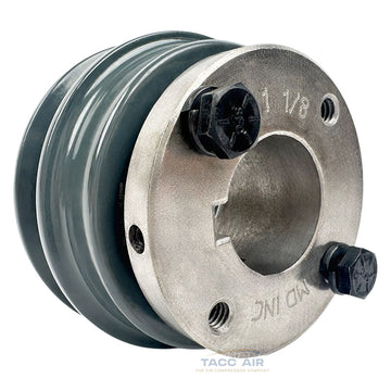 AK30H W/ 1-1/8" Bore H Bushing 3" Single Groove Pulley A Section V Belt 4L