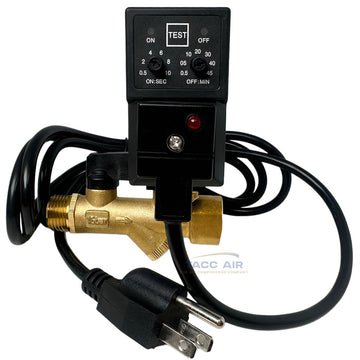 Conrader Electronic Auto Air Compressor Tank Water Moisture Timer Drain Valve